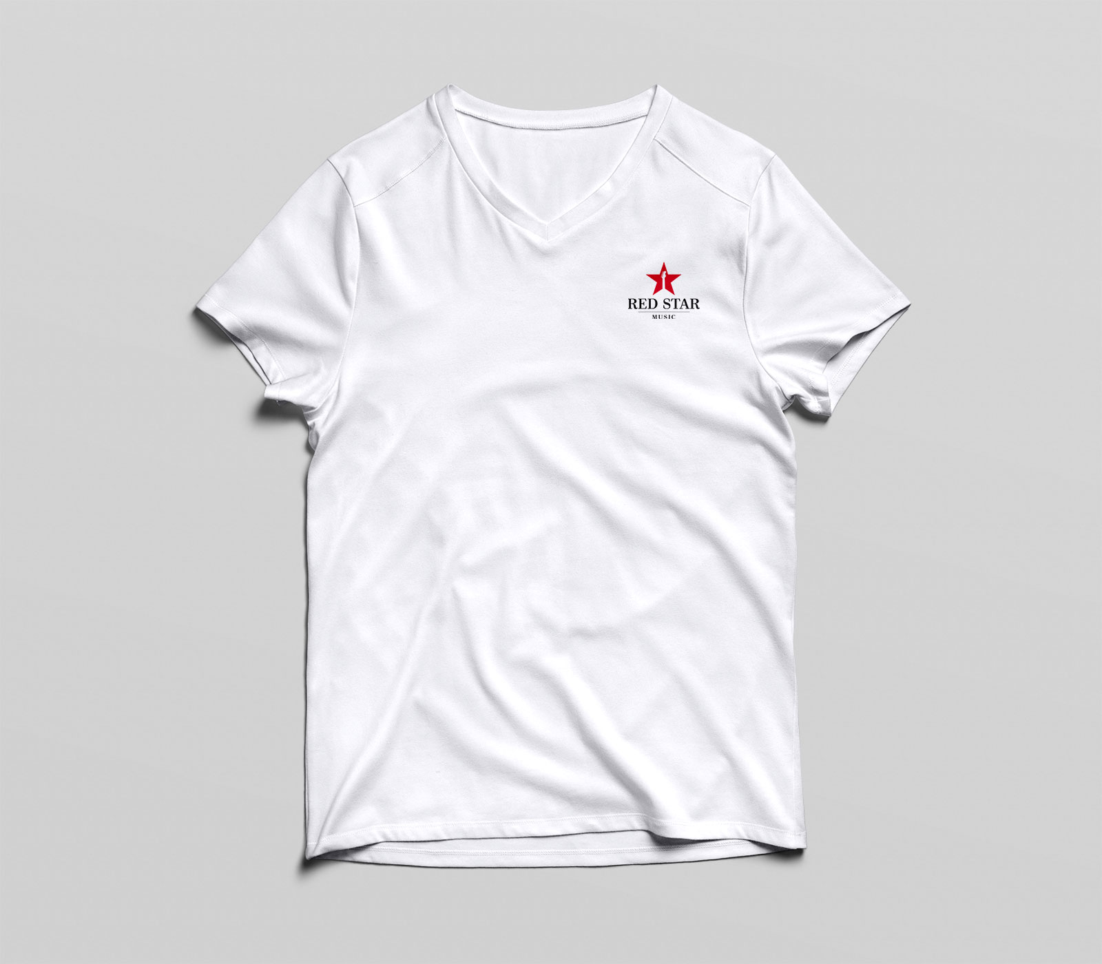 red star tee white front